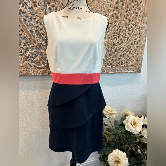 Dress Barn Dresses & Skirts - Layered Skirt Midi Dress, Dressbarn- size 10